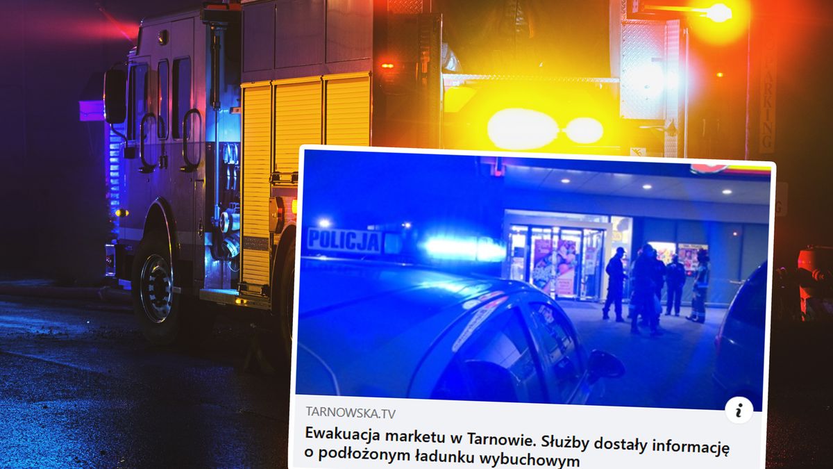 Służby w Tarnowie otrzymały informacje o podłożonym ładunku wybuchowym