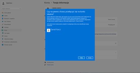 Windows 11: jak zmienić konto Microsoft na lokalne?