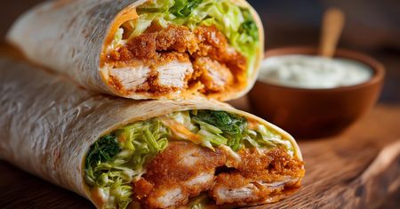 Crispy chicken wrap - chrupiąca przekąska rodem z fast fooda. Zrób ją sam w domu