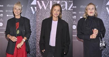 Szykowna Grażyna Szapołowska, ciężarna Olga Frycz i Dorota Szelągowska w czerwonej koronce zadają szyku na evencie