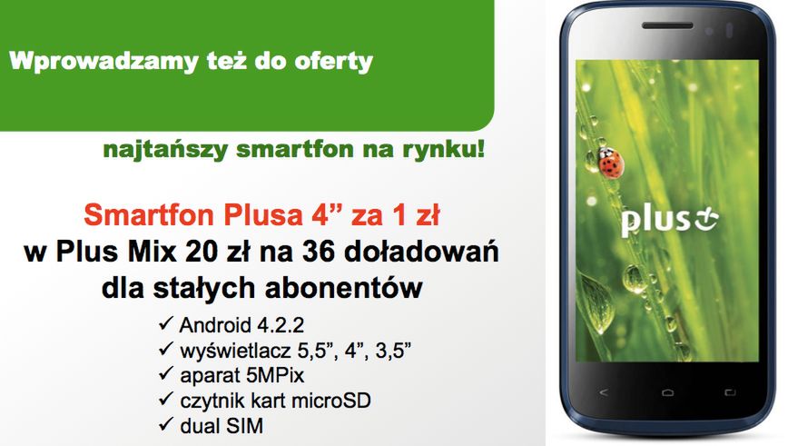 Plus wprowadza własne smartfony, czyli modele Kazam w Polsce 4