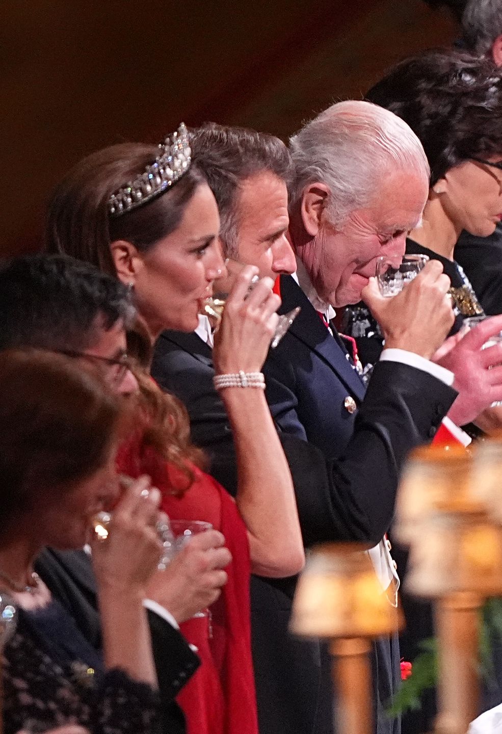 Kate Middleton, Emmanuel Macron, król Karol