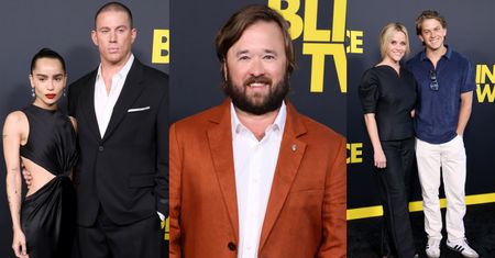 Gwiazdy pozują na premierze thrillera: debiutujący na ściance Zoe Kravitz i Channing Tatum, Reese Witherspoon z synem, Haley Joel Osment...