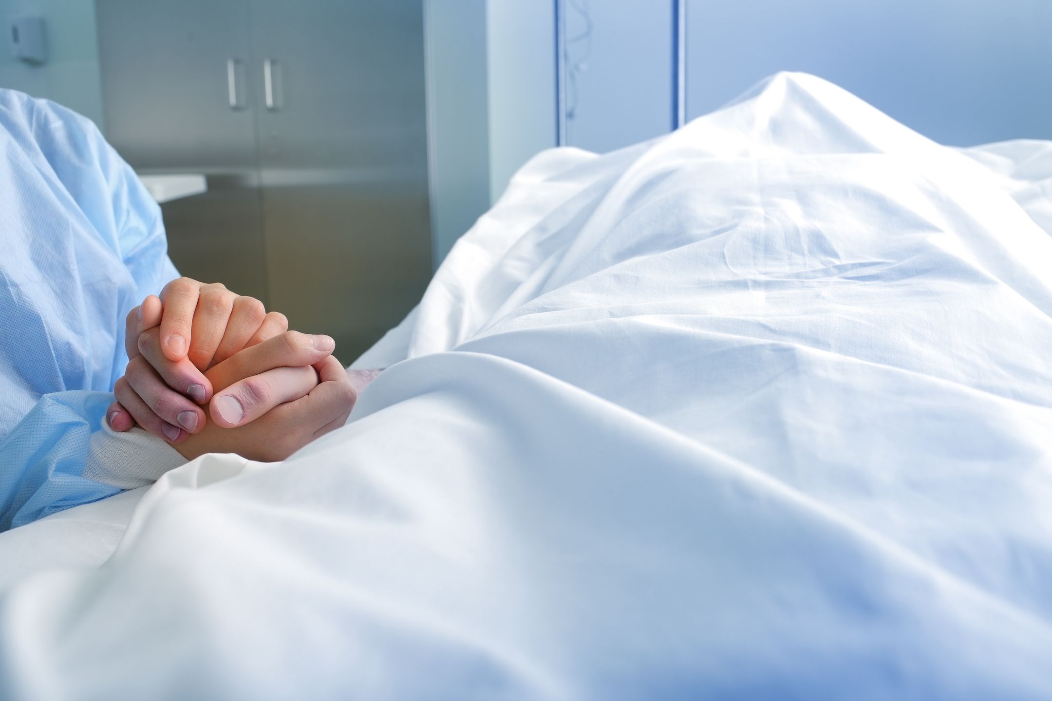 Wife holds the hand of the deceased spouse in the hospital.
people, hospital, hand, couple, family, dead, deceased, love, man, woman, spouse, person, death, grief, sorrow, woe, distress, misery, trouble, mourning, touch, cry, body, covered, male, female, visitor, solace, pain, hurt, farewell, medicine, medical, health, care, illness, disease, clinic, ward, room, bed, incurable, console, background, concept, backdrop, affection, devotion, people, hospital, hand, couple, family, dead, deceased, love, man, woman, spouse, person, death, grief, sorrow, woe, distress, misery, trouble, mourning, touch, cry, body, covered, male, female, visitor, solace, pain, hurt, farewell, medicine, medical, health, care, illness, disease, clinic, ward, room, bed, incurable, console, background, concept, backdrop, affection, devotion