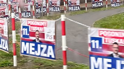 Nielegalne plakaty Łukasza Mejzy. Zielona Góra zrobiła porządek