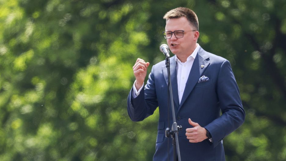 Wielki Marsz Patriot�w Trzaskowskiego
25.05.2025 Warszawa Wielki Marsz Patriotow z udzialem kandydata na prezydenta Rafala Trzaskowskiego Fot Filip Naumienko/REPORTER
N/z: Szymon Holownia
Filip Naumienko/REPORTER