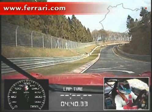Ferrari 599XX nowym królem Nurburgringu [wideo]