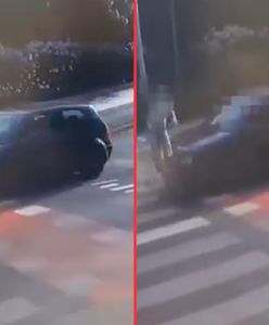 Rowerzystka wymusiła pierwszeństwo. Nagranie wypadku w Jarocinie