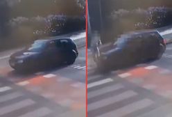 Rowerzystka wymusiła pierwszeństwo. Nagranie wypadku w Jarocinie