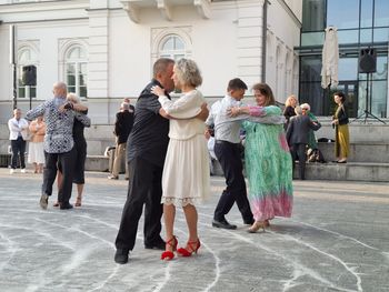 Milonga przy radomskich fontannach. Wielu chętnych uczyło się tanga