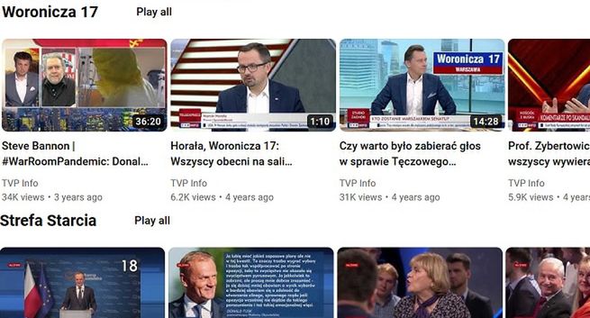 Nowe władze TVP odzyskały kanał TVP Info na YouTubie. Usunięto wszystkie treści