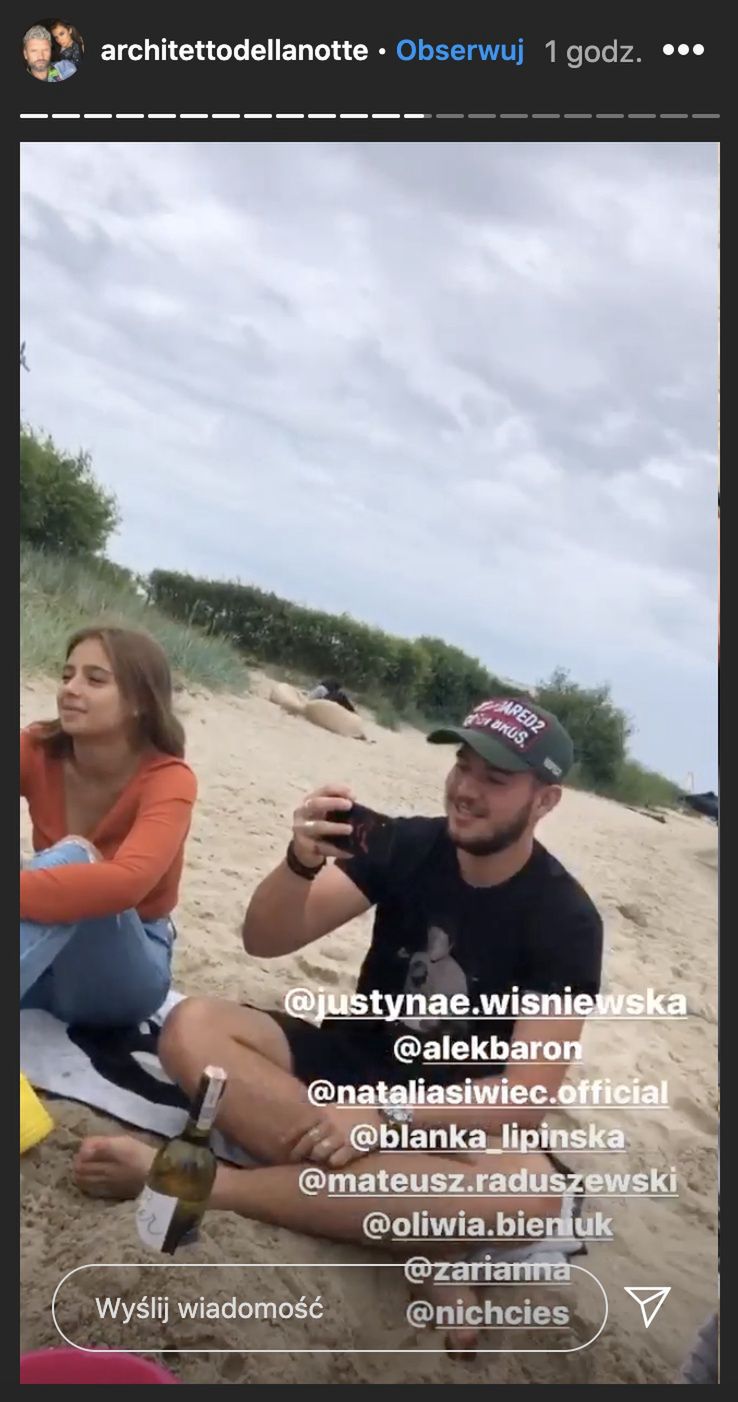Lipińska, Baron, Siwiec i Bieniuk wypoczywają nad morzem