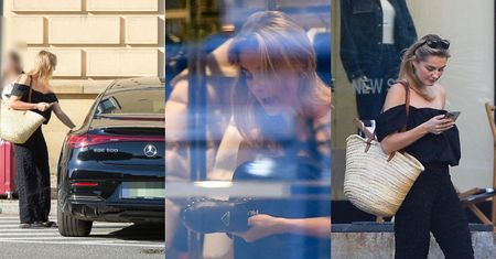Małgorzata Socha parkuje mercedesa wartego 400 tysięcy w NIEDOZWOLONYM MIEJSCU i rusza na buszowanie po sklepach (ZDJĘCIA)