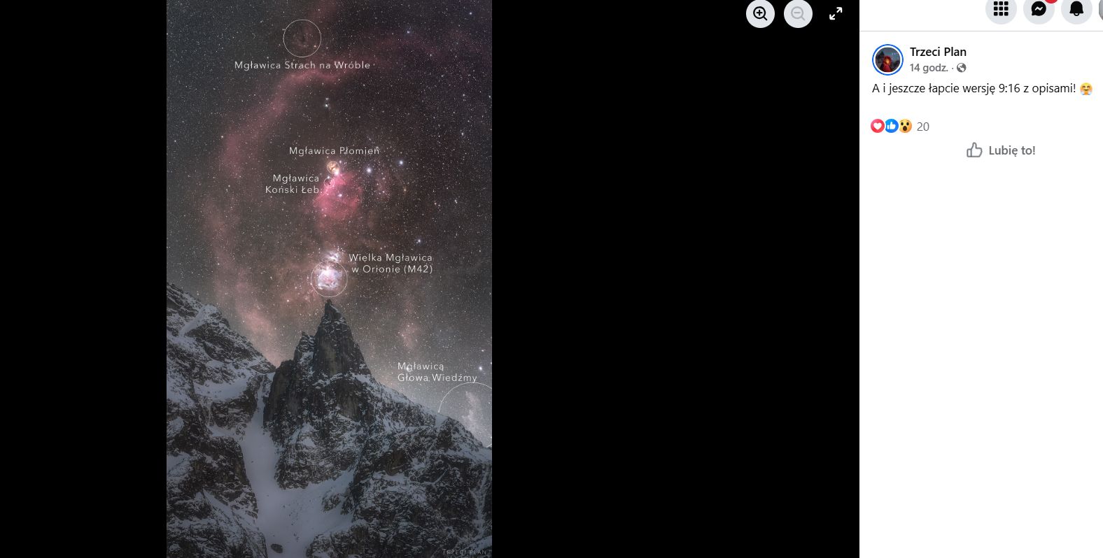 Zdjęcie pochodzi z Facebooka. Autorem jest Trzeci Plan. 