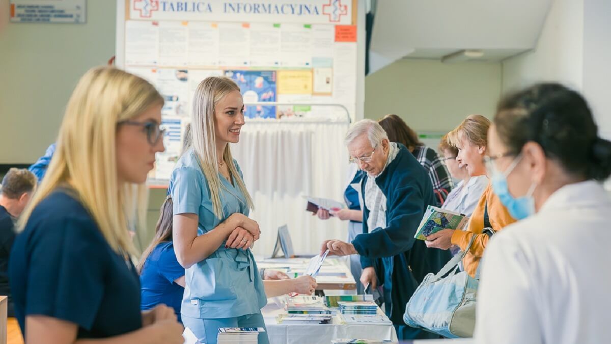 Akcja profilaktyczna w ramach Światowego Dnia Cukrzycy organizowana w USK Nr 4 w Lublinie w 2023 roku