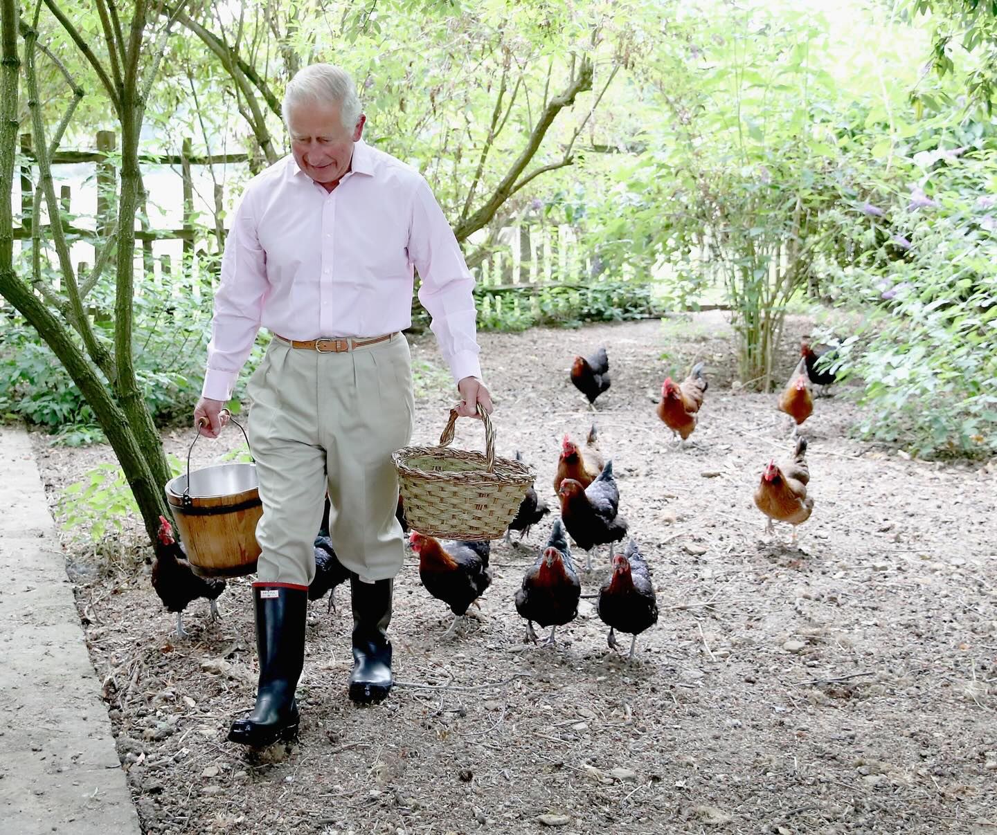 Król Karol w Highgrove