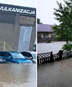 Zalane po sam dach. Są nagrania z Bielska-Białej pod wodą