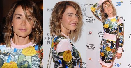 Zmęczona Olga Bołądź w różowych kozakach na premierze nowego filmu (ZDJĘCIA)