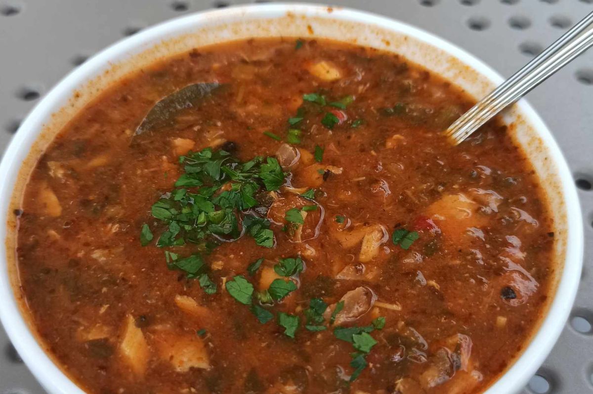 Hungarian fish soup