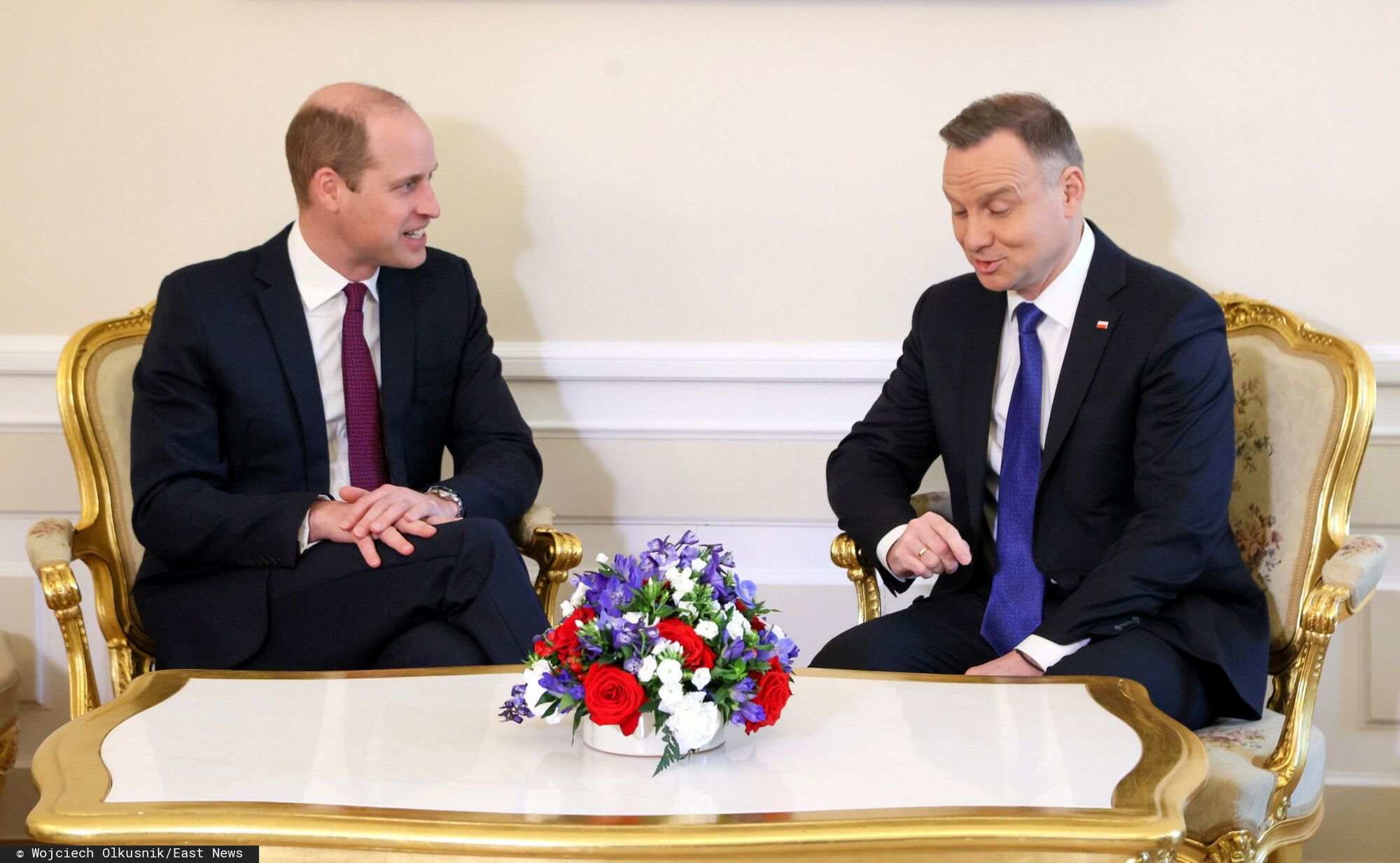 Książę William na spotkaniu z Andrzejem Dudą
