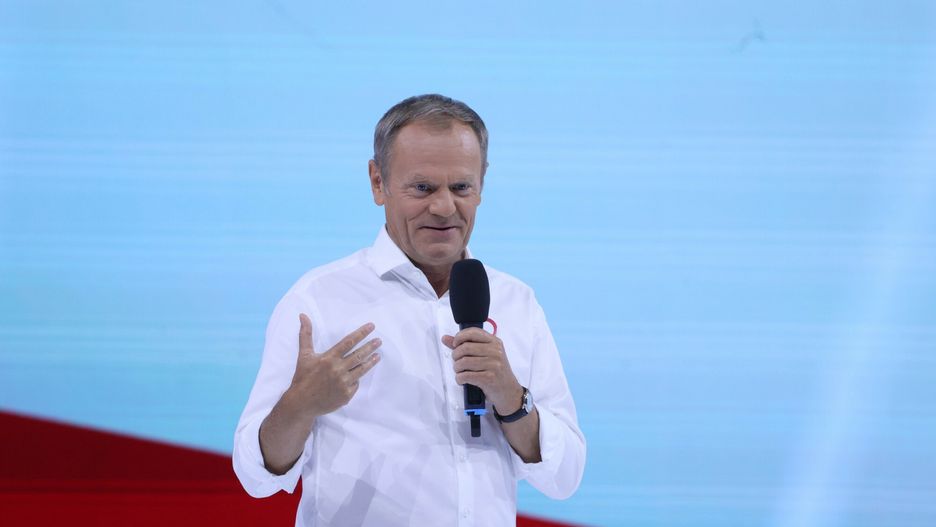 Konwencja Koalicji Obywatelskiej w Tarnowie
Fot. Wojciech Olkusnik/East News, Tarnow, 09.09.2023. Konwencja Koalicji Obywatelskiej w Tarnowie pt. "100 konkretow na 100 dni", w Arenie Jaskolka.
N/z: Donald Tusk
Wojciech Olkusnik
