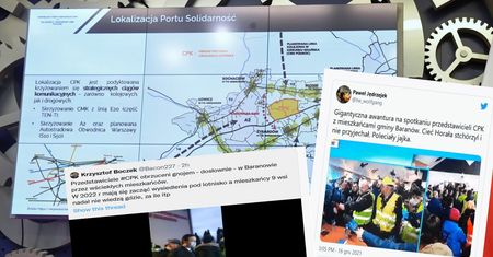 Gigantyczna kłótnia w Baranowie. Przedstawiciele CPK obrzuceni gnojem