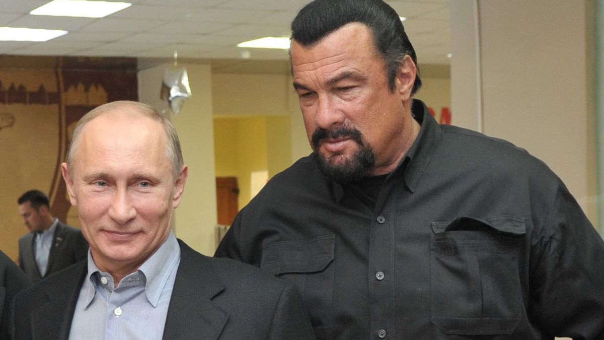 Steven Seagal i Władimir Putin.