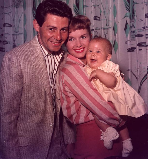 Carrie Fisher z mamą Debbie Reynolds i ojcem Eddie Fisherem