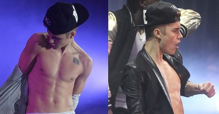 Bieber pokazał klatę... (FOTO)