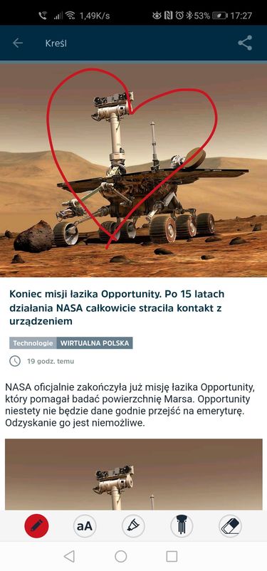 Narzędzia do zaznaczania i rysowania po artykule