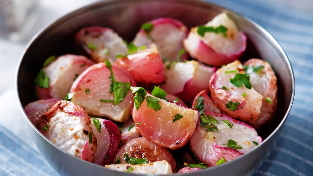 Smażone rzodkiewki -  Pyszności