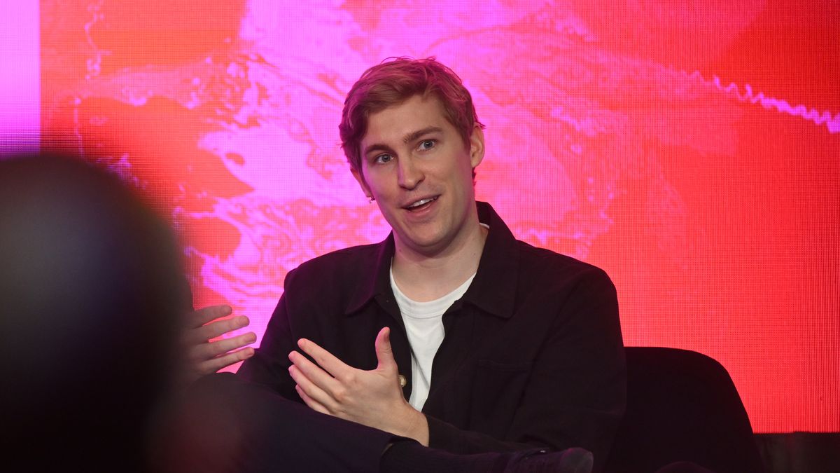 LONDON, ENGLAND - JUNE 04: Mati Staniszewski speaks onstage during "The AI Voice Revolution" panel discussion on day three of SXSW London 2025 at the Truman Brewery on June 04, 2025 in London, England. (Photo by Jeff Spicer/Getty Images for SXSW London)