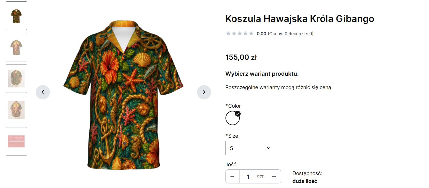 Ceny w sklepie Piotra Pręgowskiego