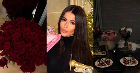 Roksana Węgiel świętowała 21. URODZINY na bogato: dwa torty, ogromny bukiet z róż oraz romantyczna kolacja (ZDJĘCIA)