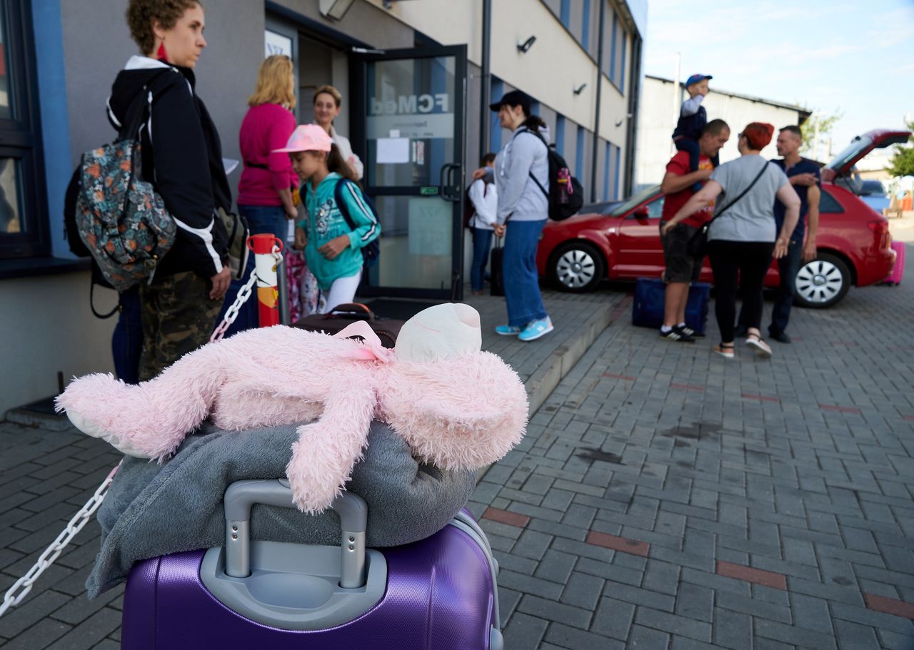 Bialystok, 14.07.2019. Wyjazd dzieci na wakacyjny oboz zorganizowany przez fundacje Pomoz im