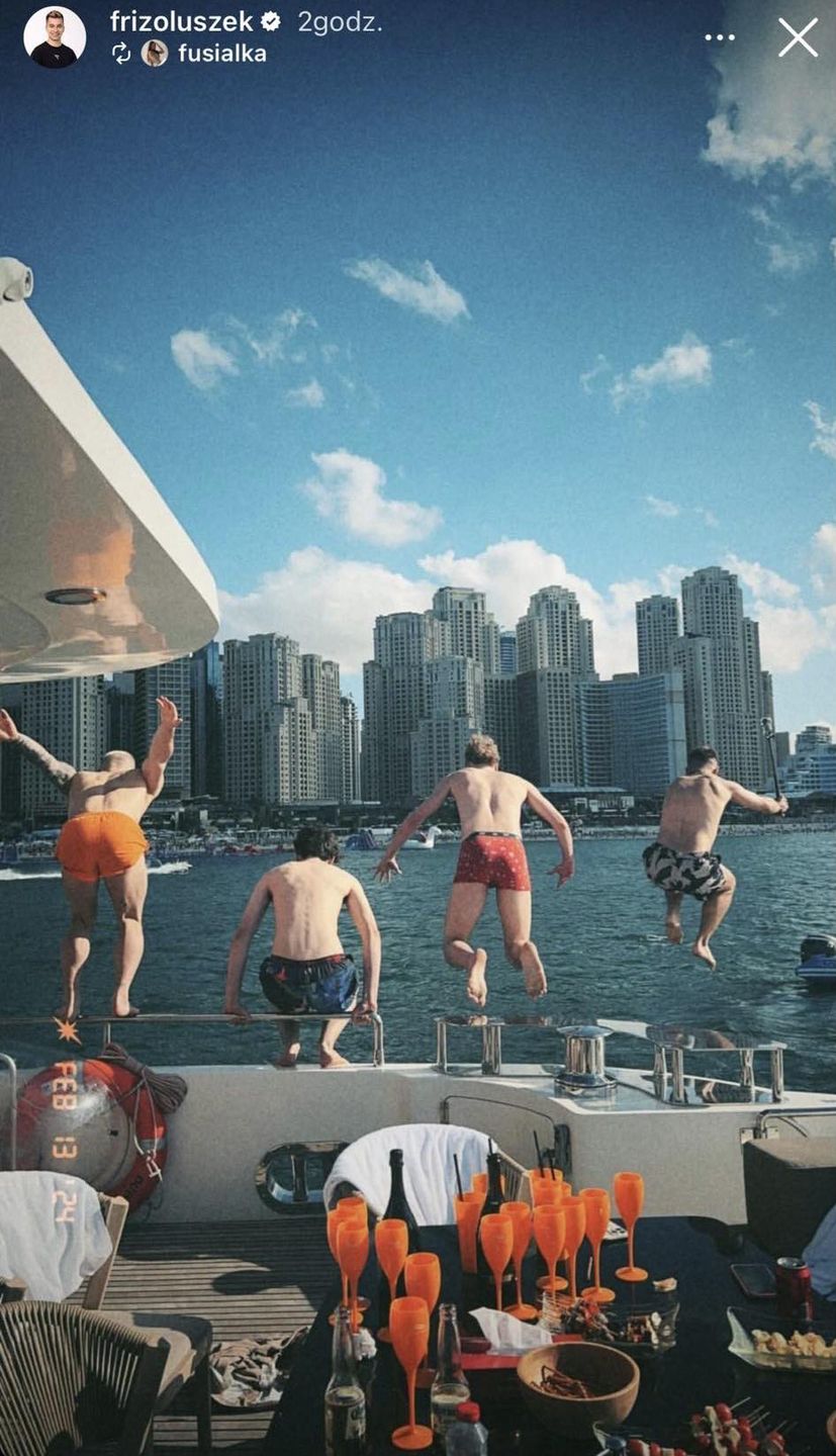 Friz świętował 28. urodziny na luksusowym jachcie w Dubaju