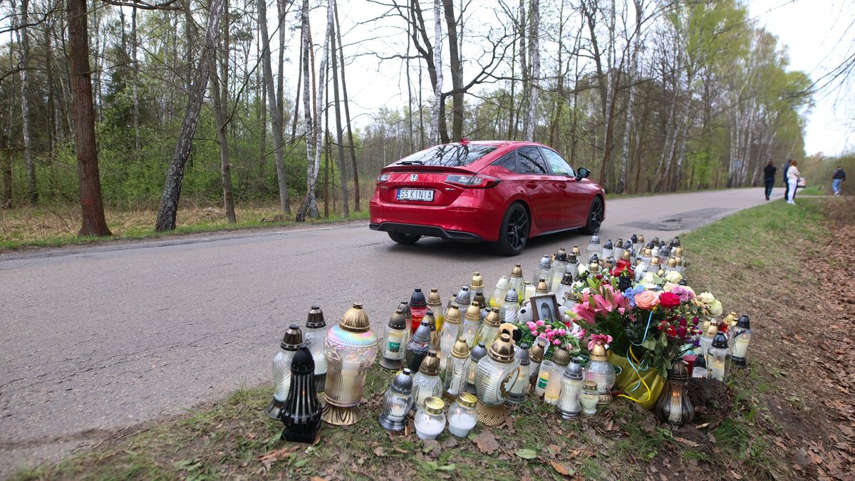 Miejsce wypadku z udziałem Łukasza Litewki