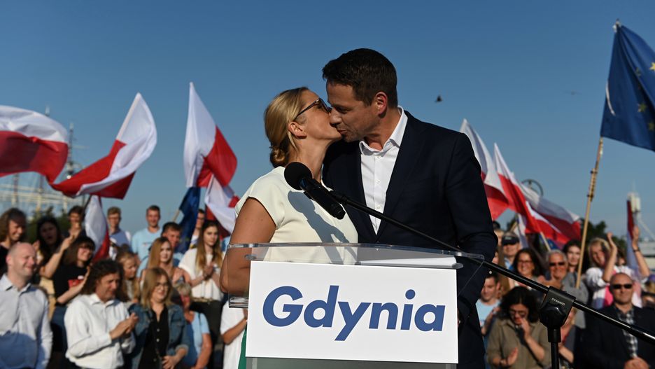 Małgorzata i Rafał Trzaskowscy podczas kampanii prezydenckiej