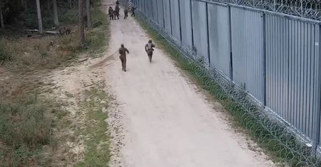 W ruch poszły proce i kamienie. Nagranie z granicy z Białorusią