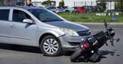 Na Góreckiej samochód uderzył w motocyklistę