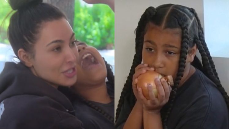 Kim Kardashian oraz widzowie są zdziwieni zachowaniem North West