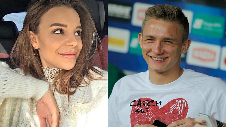 Nowa dziewczyna Jakuba Rzeźniczaka kibicuje mu na meczu 