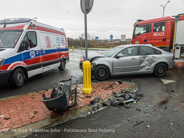Wypadek na skrzyżowaniu