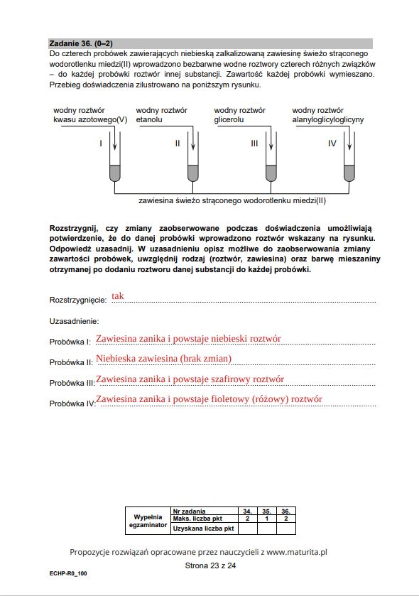 Propozycje rozwiązań opracowane przez nauczycieli z www.maturita.pl