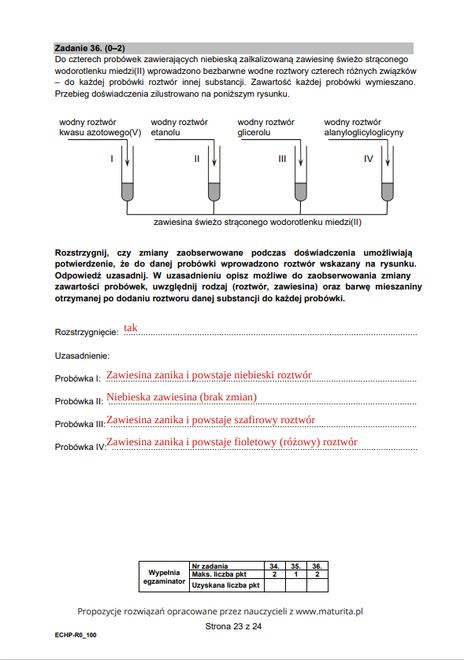 Propozycje rozwiązań opracowane przez nauczycieli z www.maturita.pl