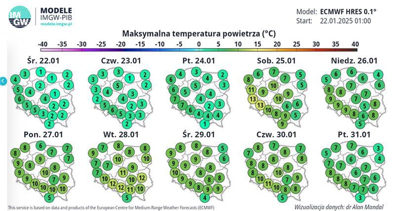 Kolejne dni przyniosą duże ocieplenie