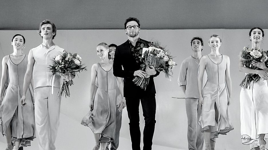 Liam Scarlett podczas premiery baletu "Nasz Chopin" w Teatrze Wielkim - Operze Narodowej.
