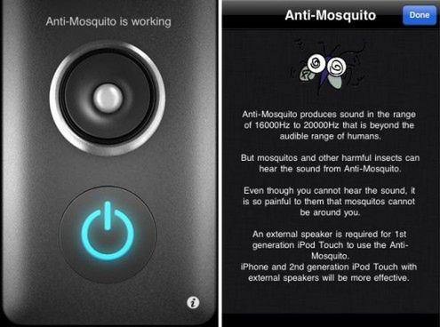iPhone także odstrasza komary