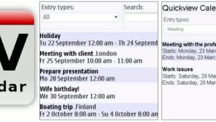 Widget z zawartością kalendarza 1