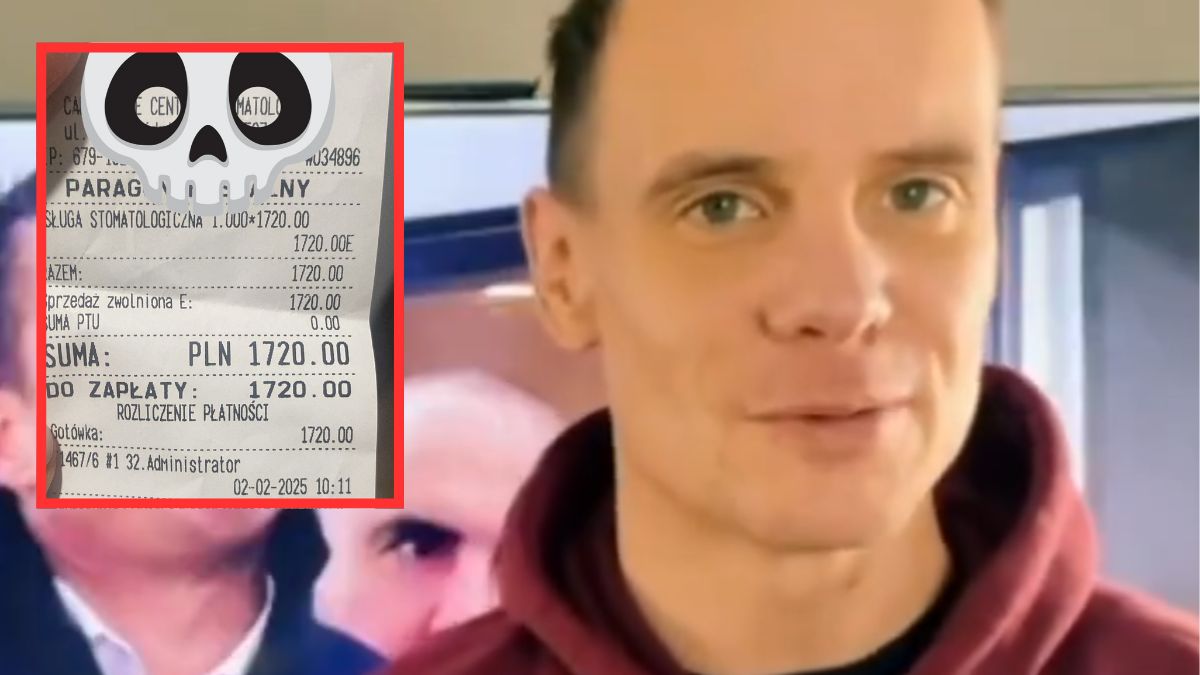 Dziennikarz pokazał paragon grozy za usługę stomatologiczną